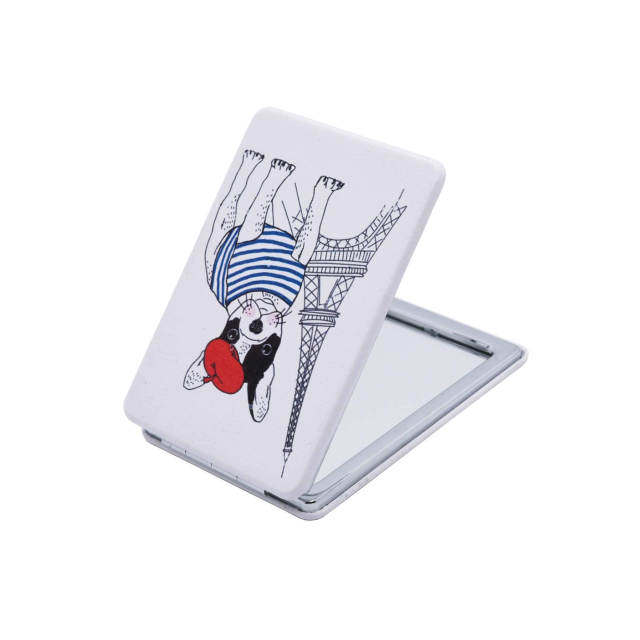 Large choix de Miroir de sac de bijoux en acier, de montres et de sacs à main sur luzaka.com. Miroir French touch - Réf : 11001