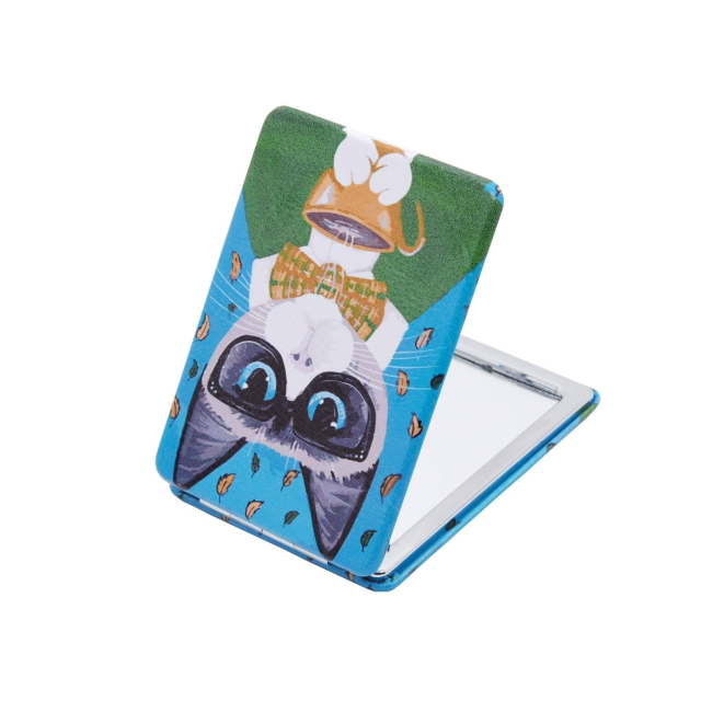 Large choix de Miroir de sac de bijoux en acier, de montres et de sacs à main sur luzaka.com. Miroir Mister Cat - Réf : 11002