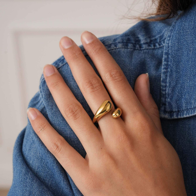 Large choix de Bague  de bijoux en acier