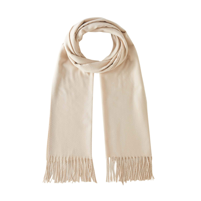 Large choix de Echarpe  de bijoux en acier, de montres et de sacs à main sur luzaka.com. Echarpe Lucia crème - Réf : 11089