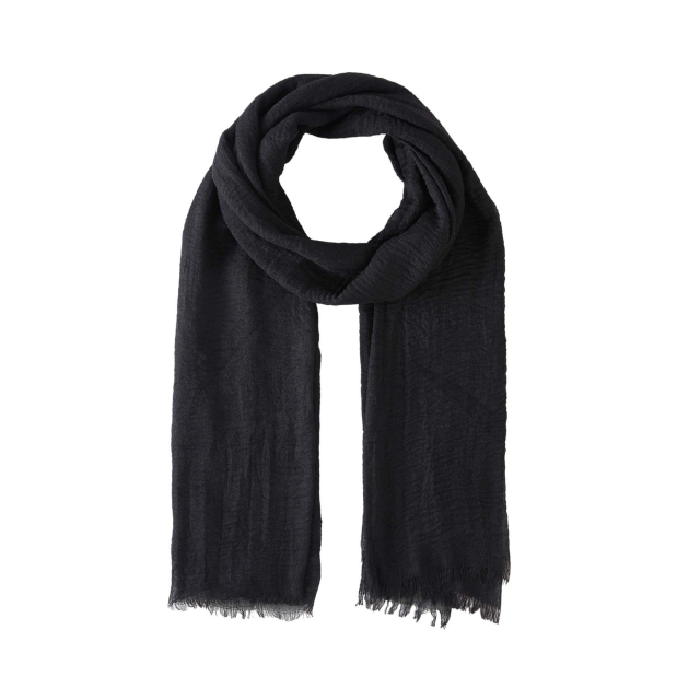 Large choix de Echarpe de bijoux en acier, de montres et de sacs à main sur luzaka.com. Echarpe légère Bornéo noire - Réf : 11112