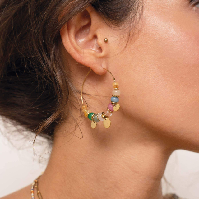 Large choix de Boucles d'oreilles  de bijoux en acier