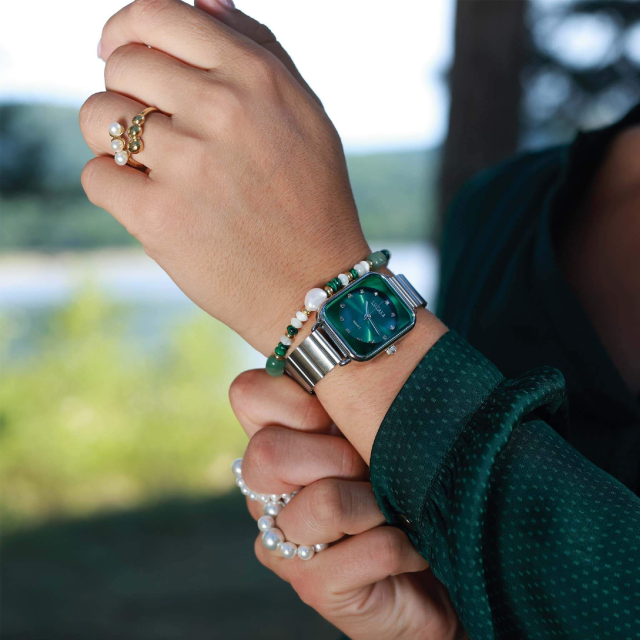 Montre Plazza verte