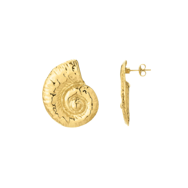 boucles galapagos acier doré or : Découvrez la nouvelle collection de bijoux pour femme en acier à prix accéssibles Ref 11647