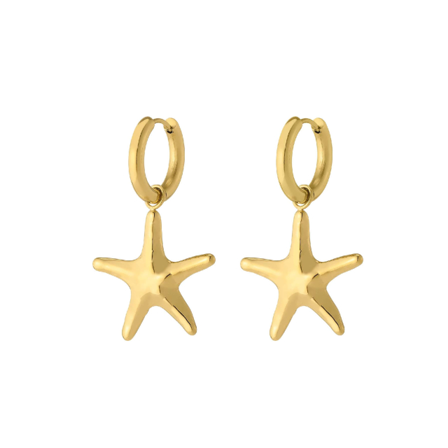boucles zanzibar acier doré or : Découvrez la nouvelle collection de bijoux pour femme en acier à prix accéssibles Ref 11652