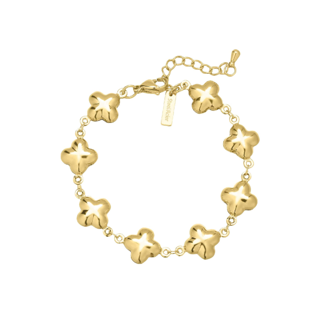 bracelet isadora acier doré or : Découvrez la nouvelle collection de bijoux pour femme en acier à prix accéssibles Ref 11674