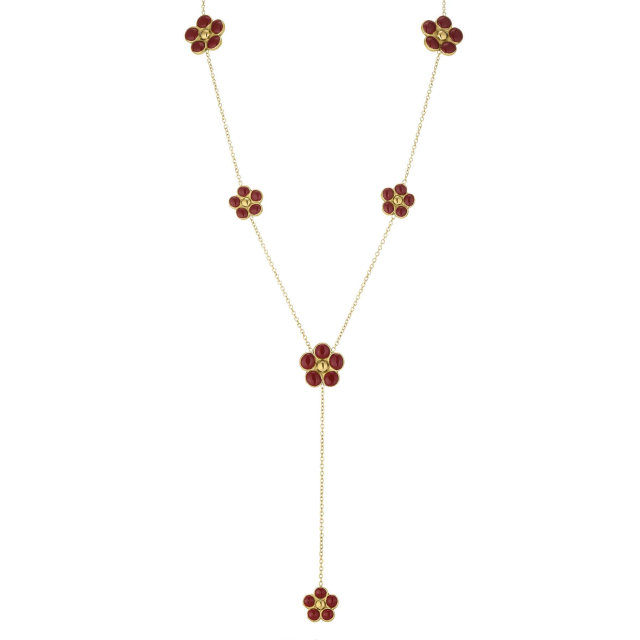 Collier Juna acier doré or B