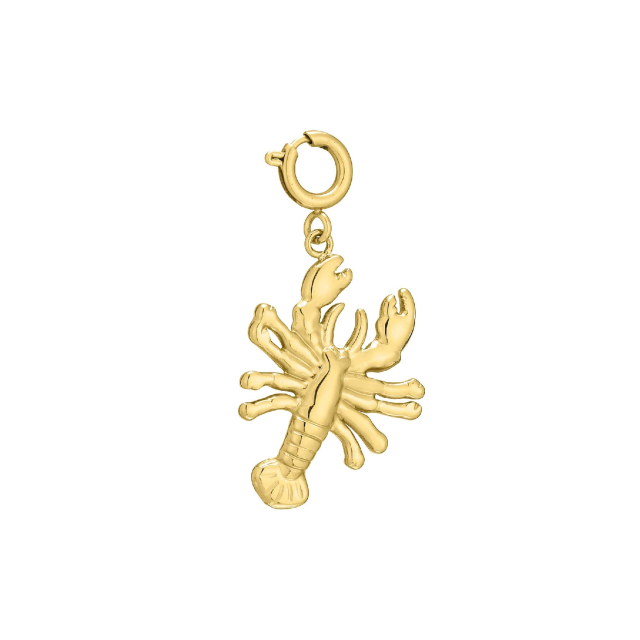 charm homard acier doré or : Découvrez la nouvelle collection de bijoux pour femme en acier à prix accéssibles Ref 11688