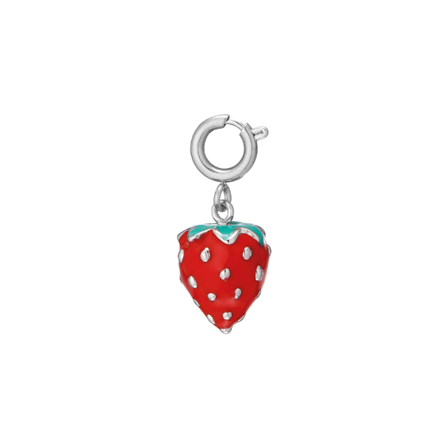 charm fraise acier argenté : Découvrez la nouvelle collection de bijoux pour femme en acier à prix accéssibles Ref 11705
