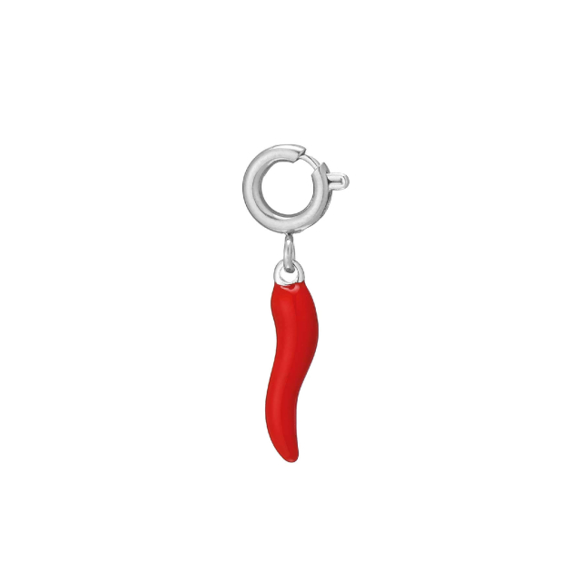 charm piment acier argenté : Découvrez la nouvelle collection de bijoux pour femme en acier à prix accéssibles Ref 11707