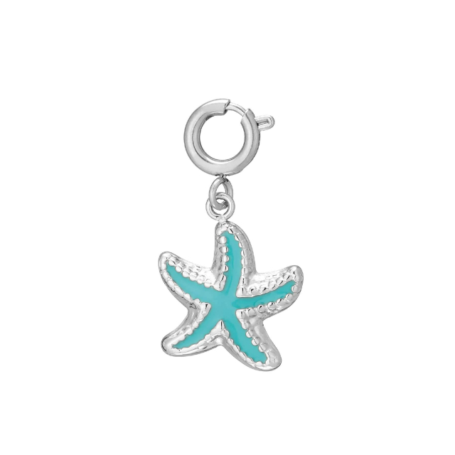 charm etoile de mer acier argenté : Découvrez la nouvelle collection de bijoux pour femme en acier à prix accéssibles Ref 11709