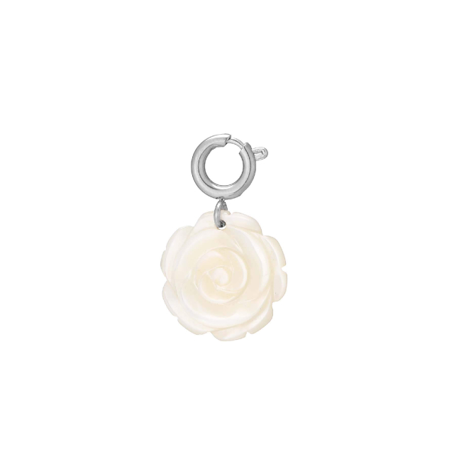 charm rose nacre acier argenté : Découvrez la nouvelle collection de bijoux pour femme en acier à prix accéssibles Ref 11713