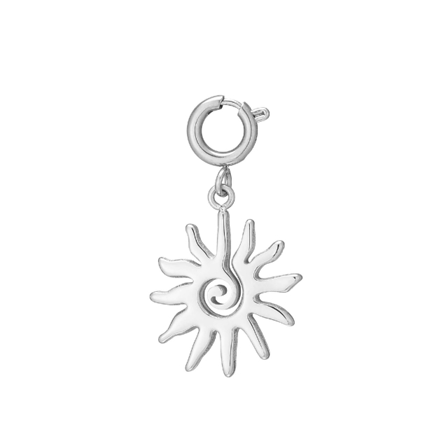 charm sunny acier argenté : Découvrez la nouvelle collection de bijoux pour femme en acier à prix accéssibles Ref 11722