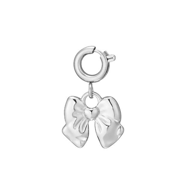 charm noeud acier argenté : Découvrez la nouvelle collection de bijoux pour femme en acier à prix accéssibles Ref 11727