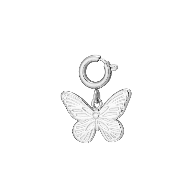 charm papillon acier argenté : Découvrez la nouvelle collection de bijoux pour femme en acier à prix accéssibles Ref 11732