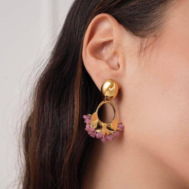 Boucles Cassandra acier DO ros