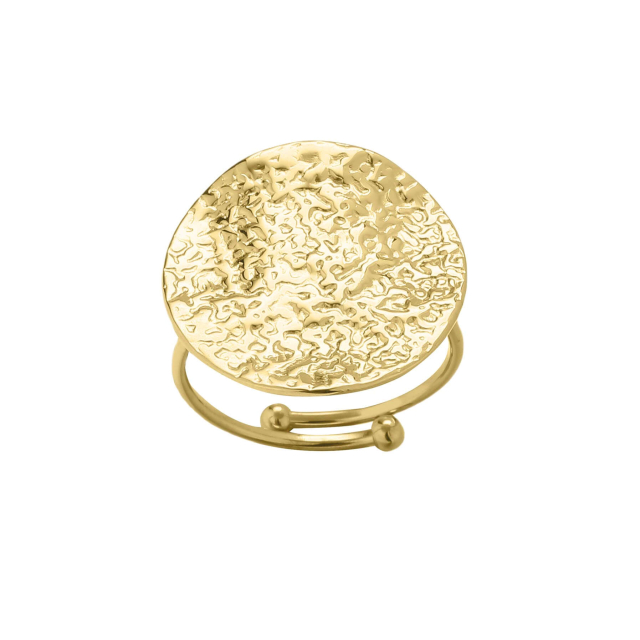 Bague Margaux acier doré or