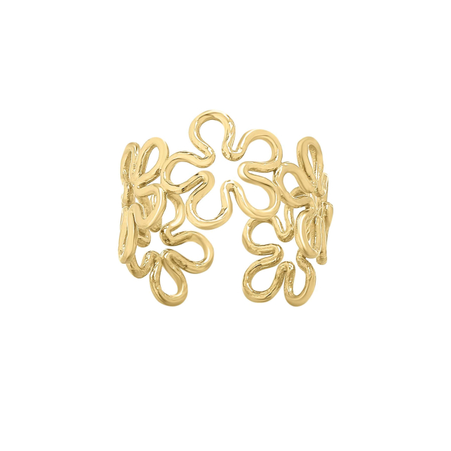 Bague Séraphine acier DOr