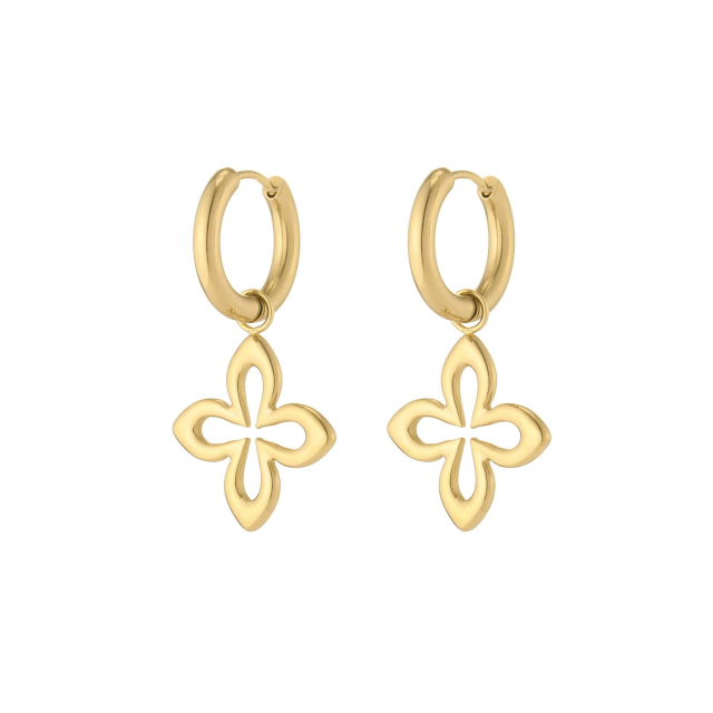 Boucles Eléonore acier doré or