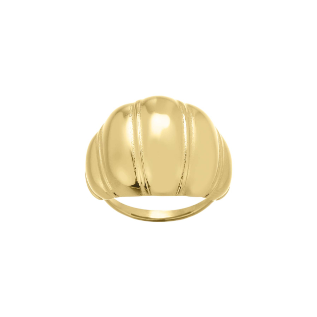 Bague Sofie acier doré or