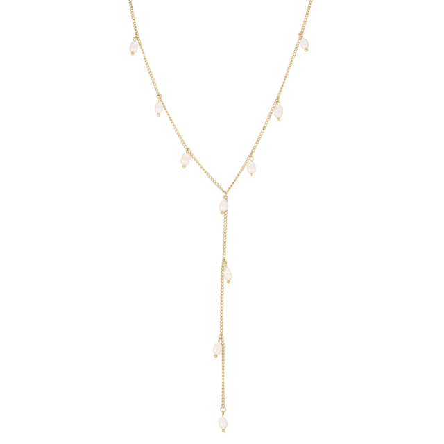 Collier Gisela acier doré or