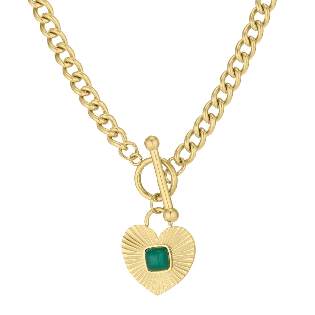 Collier Bianca acier DO pierre