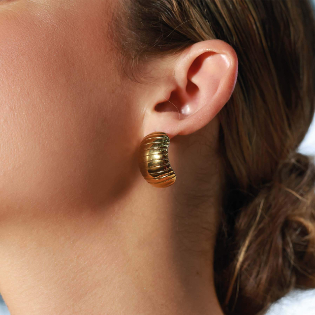 Boucles Micheline ier doré or
