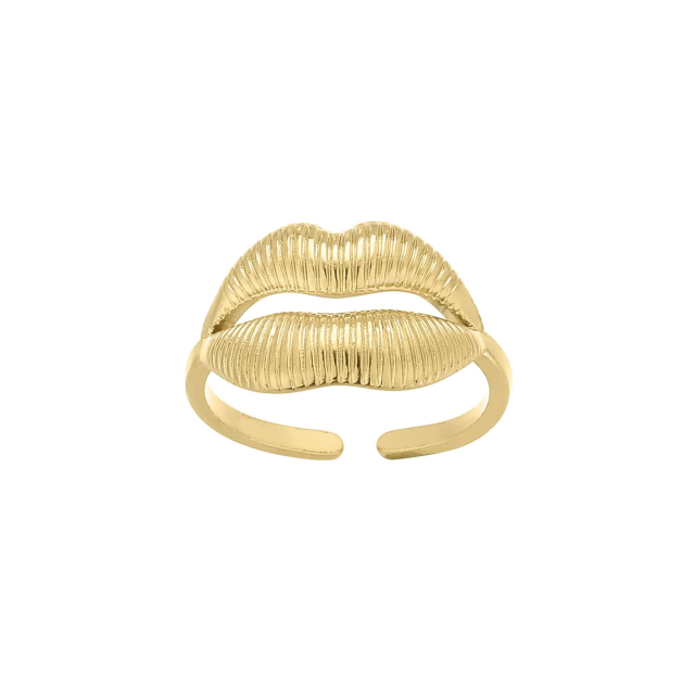 Bague Sensuela acier doré or