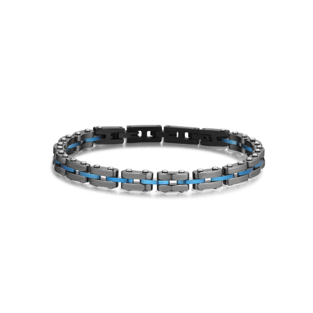 Bracelet Seville acier bleu