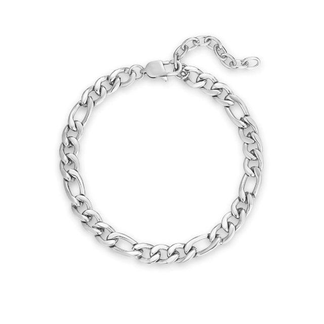 Bracelet Emile acier argenté