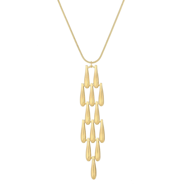 Collier Calliope acier doré or