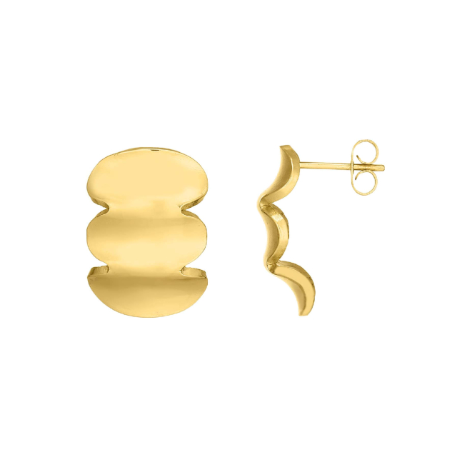 Boucles Orine acier doré or