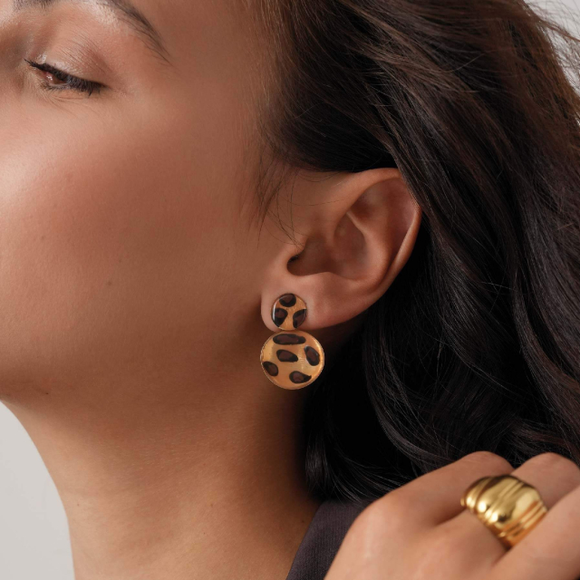 Boucles clip Sam acier doré or