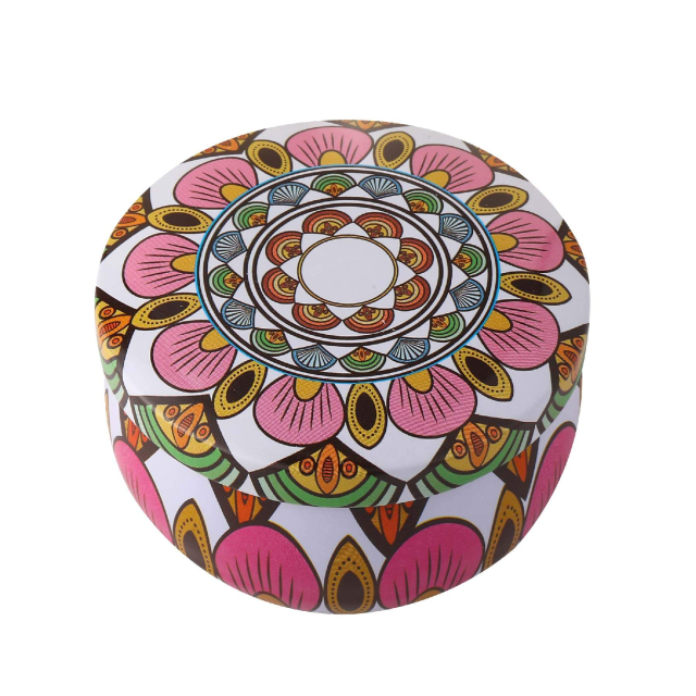 Bougie Mandala blanche