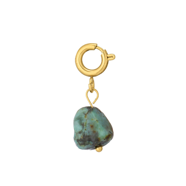 Charm Pin Africain acier doré or
