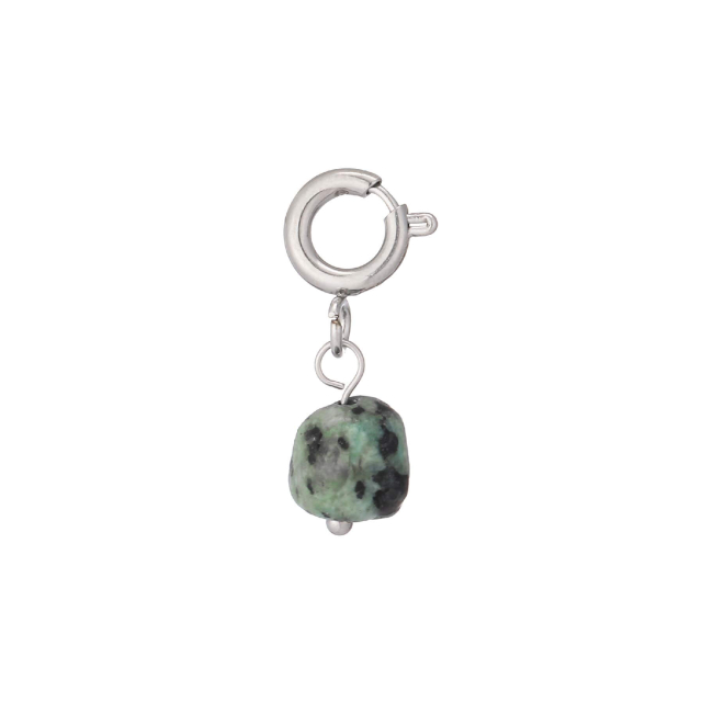 Charm Pin Africain acier argenté