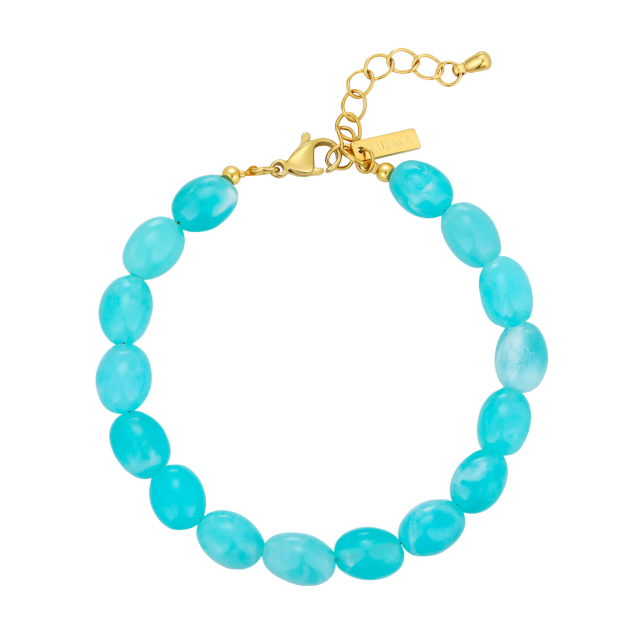 Bracelet Sweet vert acier doré or