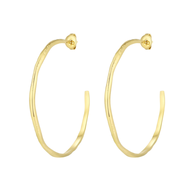 Boucles Solia acier doré or