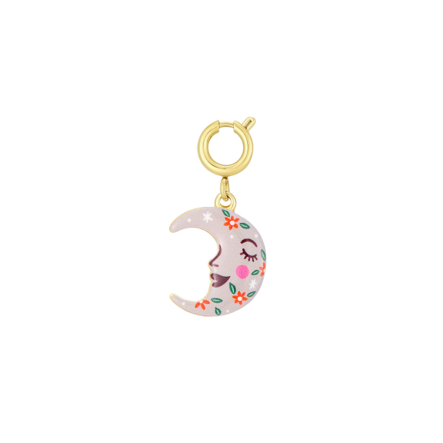 Charm Moon acier doré or