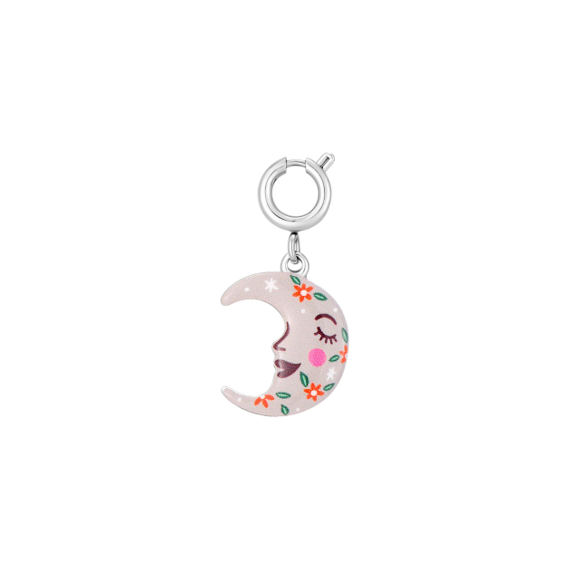 Charm Moon acier doré argenté