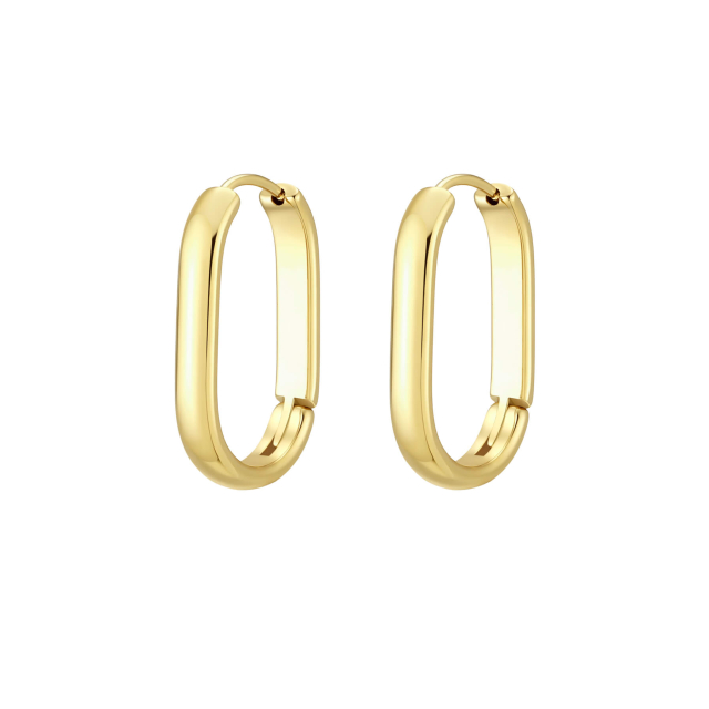 Boucles Jessie acier doré or
