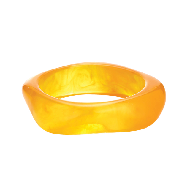 Jonc Ania jaune résine acétate