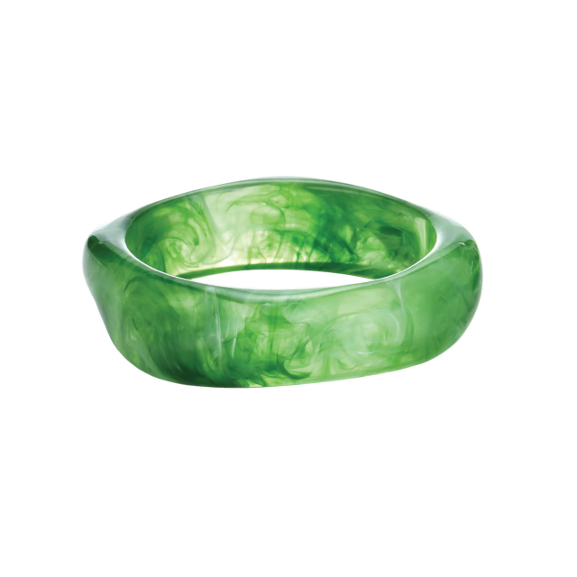 Jonc Ania vert résine acétate