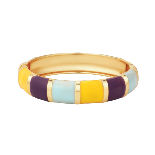 Jonc Moka Turquoise doré or
