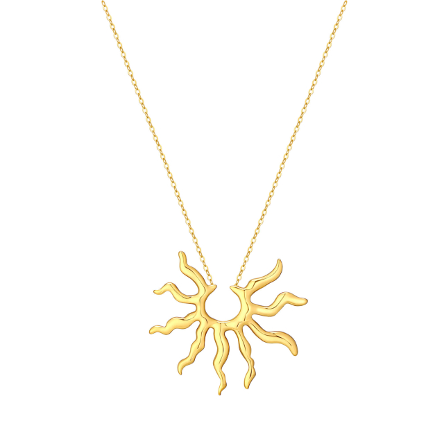 Collier Soléa acier doré or