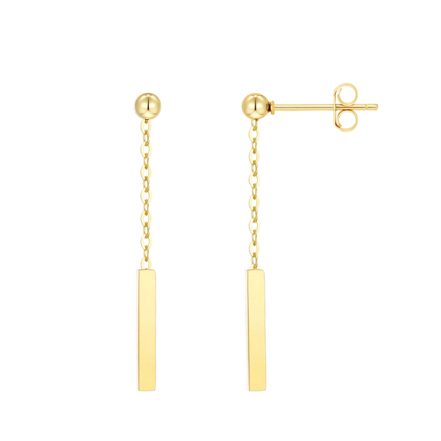 Boucles Zaia acier doré or