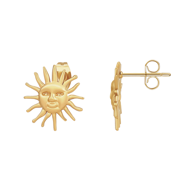 Boucles Noé acier doré or
