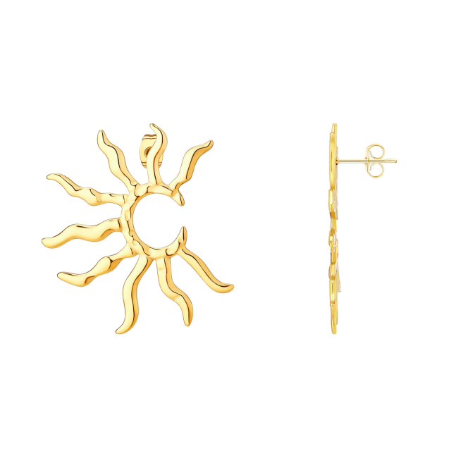 Boucles Soléa acier doré or