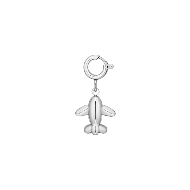 Charm Avion acier argenté