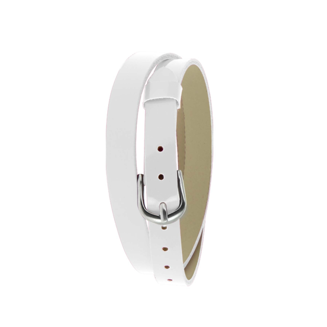 Bracelet Lola blanc double tour Lettres strass bracelet Femme Chaine - Cordon- Bijoux et accessoires pas chers pour femme Luzaka Ref.21960